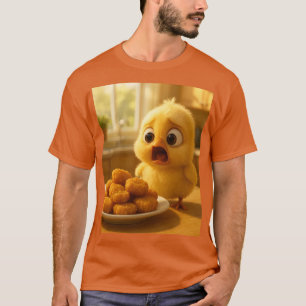 Camiseta Fantasia de frango nuggets bebê fofo