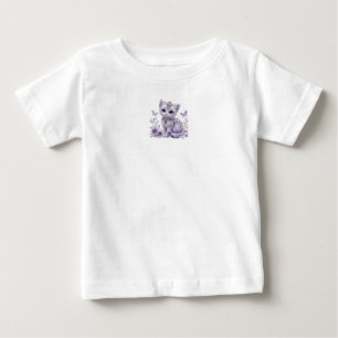 Camiseta Fantasia de Gatinho Joalheiro Roxo Real