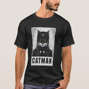 Camiseta Fantasia de Gato Catman Felino Animal Legal
