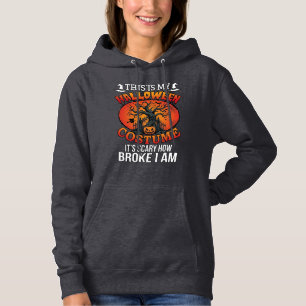 Camiseta Fantasia de Halloween Assustador Abóbora Quebrada 