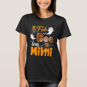 Camiseta Fantasia de Halloween Assustadora Mimi Fab Boo Lou