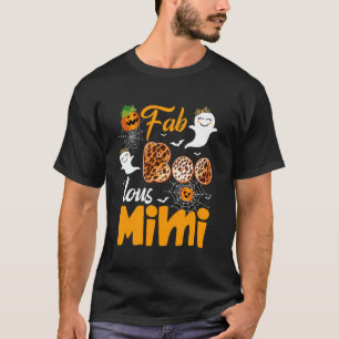 Camiseta Fantasia de Halloween Assustadora Mimi Lous Boo Fa