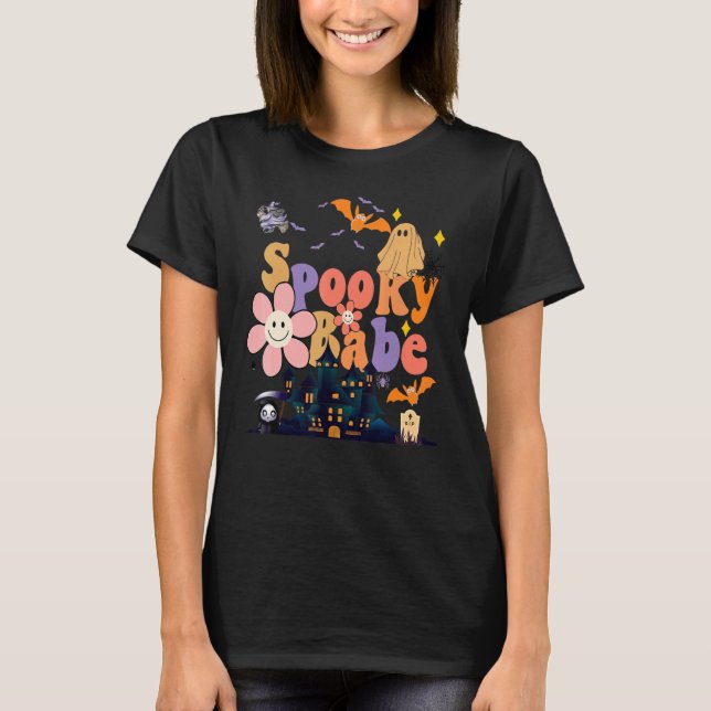 Camiseta Fantasia de Halloween, Cute Ghost, Spooke (Frente)