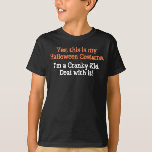 Camiseta Fantasia de Halloween Engraçada de Criança Irritad