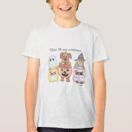 Camiseta Fantasia de Halloween para Doces ou Travessuras