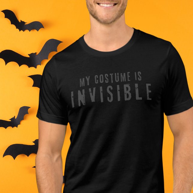 Camiseta fantasia de Halloween simples e simples minimalist (Criador carregado)