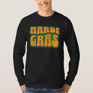 Camiseta Fantasia de Mascarada Retro Vintage Groovy Mardi G