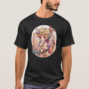 Camiseta Fantasia de Menina Fada Cottagecore Floresta Gobli