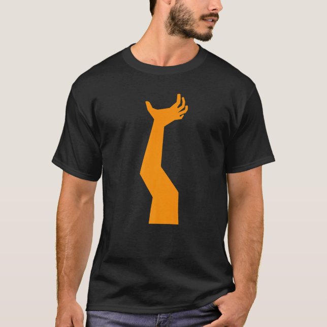 Camiseta fantasia de monstro da mão assustadora Feast (Frente)