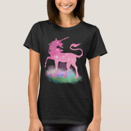 Camiseta fantasia de mulheres unicórnios rosa
