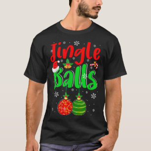 Camiseta Fantasia de Natal Engraçada Jingle Adulto Masculin