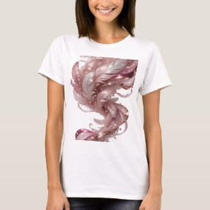 Camiseta Fantasia de Ouro FRESH FEATHERS Design de Texto