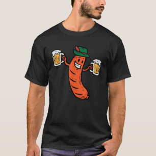 Camiseta Fantasia de Salsicha Alemã Bratwurst Oktoberfest H