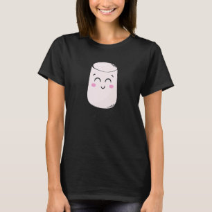 Camiseta Fantasia de S'Mores Marshmallow Fofo Acampamento S