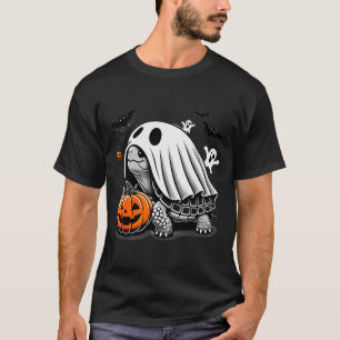 Camiseta Fantasia de Tartaruga do Halloween Abóbora Fantasm