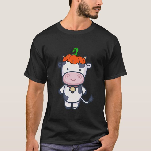 Camiseta Fantasia de Vaca Festa de Halloween (Frente)