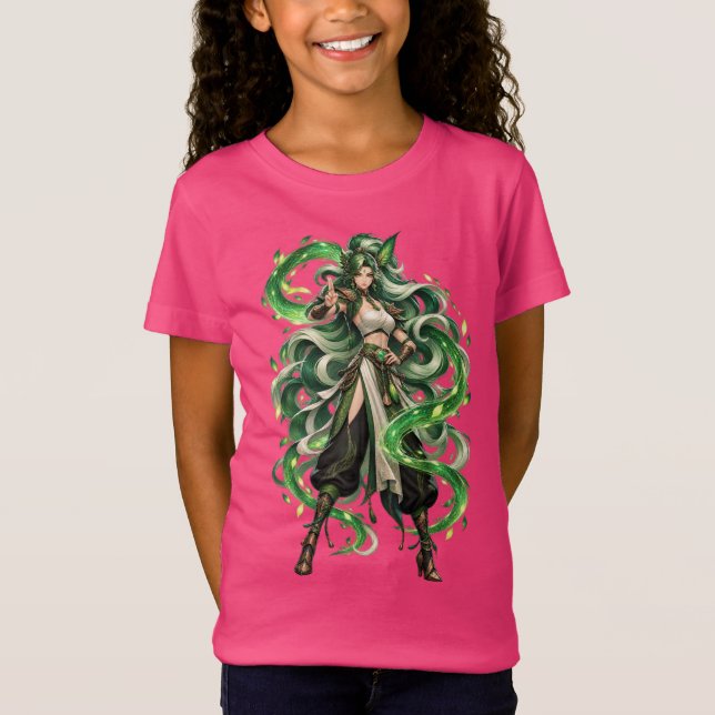 Camiseta Fantasia Deusa Serpente Esmeralda (Frente)