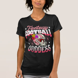 Camiseta Fantasia divertida Deusa de Futebol Flor Mulheres