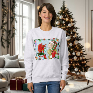 Camiseta Fantasia do Dragão Vermelho da Loira de Natal