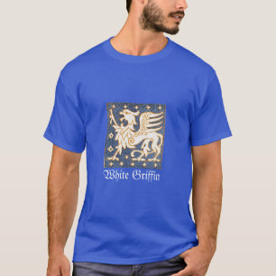 CAMISETA FANTASIA DOURADA BRANCA GRIFFIN EM AZUL
