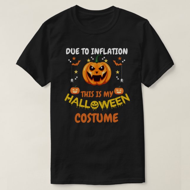 Camiseta Fantasia engraçada de abóbora de Halloween (Frente do Design)