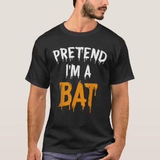 Camiseta Fantasia engraçada e preguiçosa de Halloween Finja