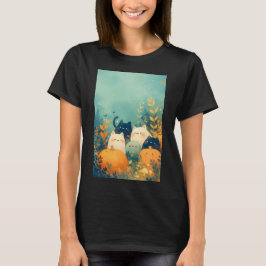 Camiseta Fantasia Felina de Outono