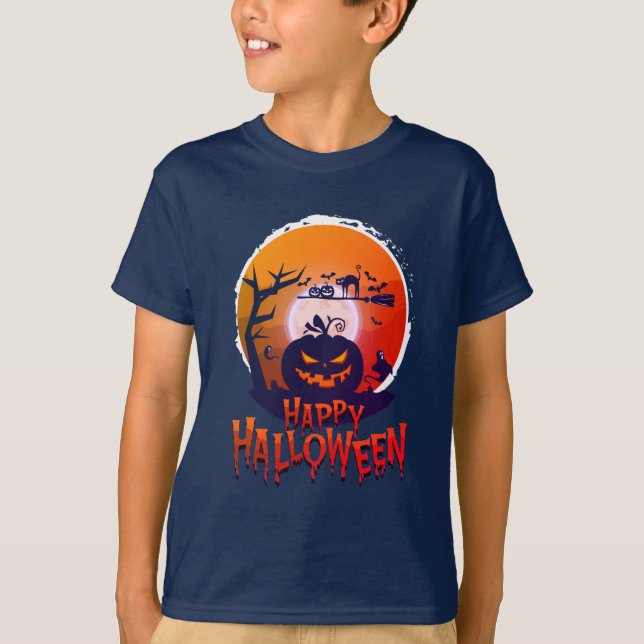 Camiseta Fantasia Feliz de Halloween (Frente)