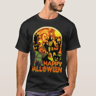 Camiseta fantasia feliz-fantasma-dia das bruxas