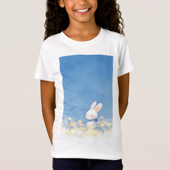 Camiseta Fantasia Floral de Coelho (Frente)