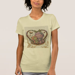 Camiseta Fantasia Florestal Caprichosa Criaturas Coração Co