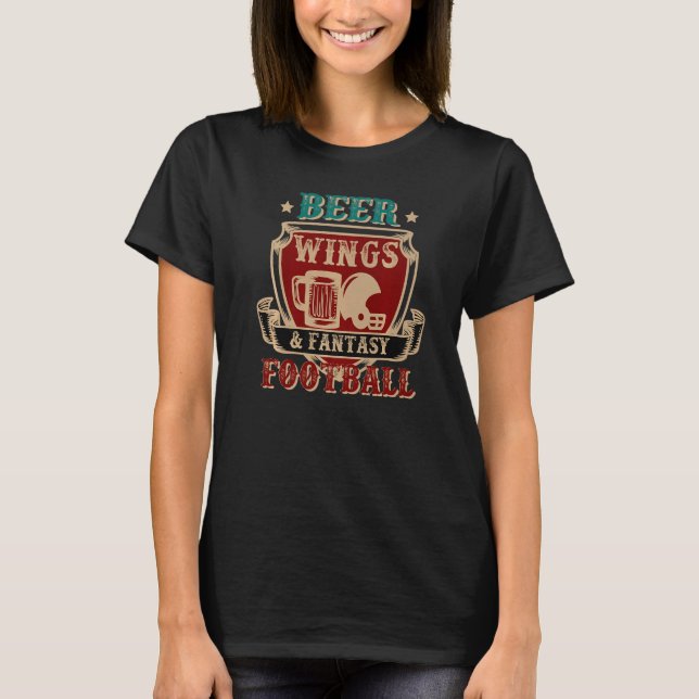 Camiseta Fantasia Futebol Beer Wings Fantasy Futebol Draft (Frente)