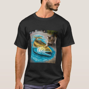 Camiseta Fantasia Gato Fofo Peixe Estrada