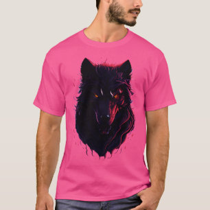 Camiseta Fantasia Mágica Escura Intrai O Lobo Face T Design