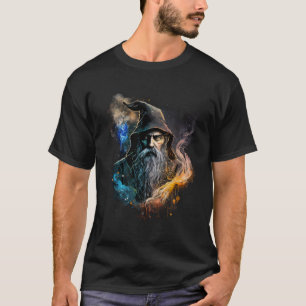 Camiseta Fantasia Mágica Retro de Feiticeiro 17