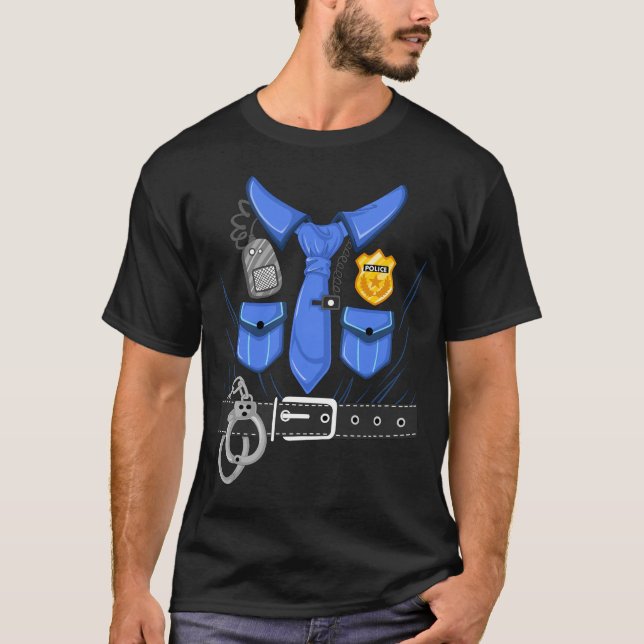Camiseta fantasia policial (Frente)