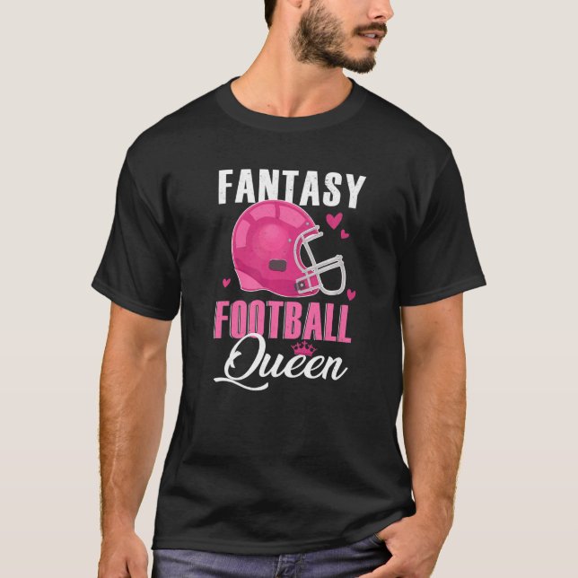 Camiseta Fantasia Rainha de Futebol para Mulher Vencedora d (Frente)