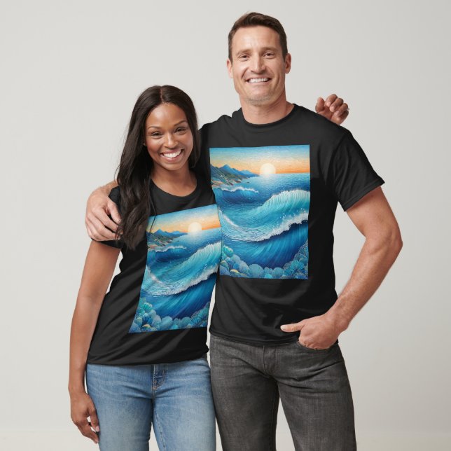 Camiseta Fantasia Waters Seascape (Unissex)