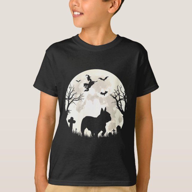 Camiseta Fantasias de Cachorro Bulldog Francês da Lua de Ha (Frente)