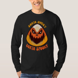 Camiseta Fantasias de Candy Corn Um pouco Doce Um pouco Ass