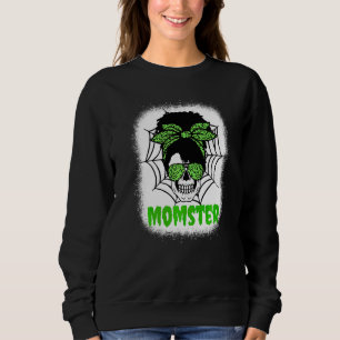 Camiseta Fantasias de Dia das Bruxas da Mãe Monstro Coque D