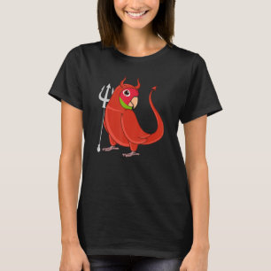 Camiseta Fantasias de Diabo Assustador Papagaio I Conure de