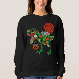 Camiseta Fantasias de dinossauro esqueleto zombie rex para 