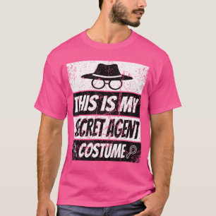 Camiseta Fantasias de Espiã Inspetora Agente Secreto Retro 