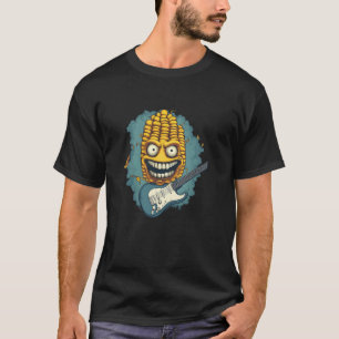 Camiseta Fantasias de Espiga de Milho com Guitarra Elétrica