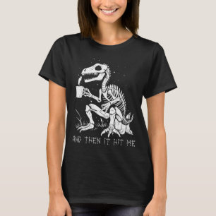 Camiseta Fantasias de Esqueleto de Dinossauro Engraçado par