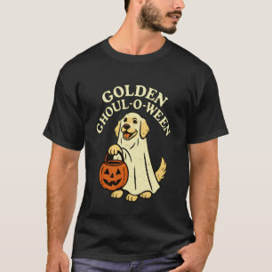 Camiseta Fantasias de Fantasma de Halloween para Cão Retrie