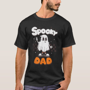 Camiseta Fantasias de Fantasma de Halloween para Pai Assust