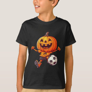 Camiseta Fantasias de Futebol Esqueleto Abóbora de Hallowee