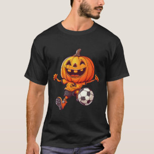 Camiseta Fantasias de Futebol Esqueleto Abóbora de Hallowee